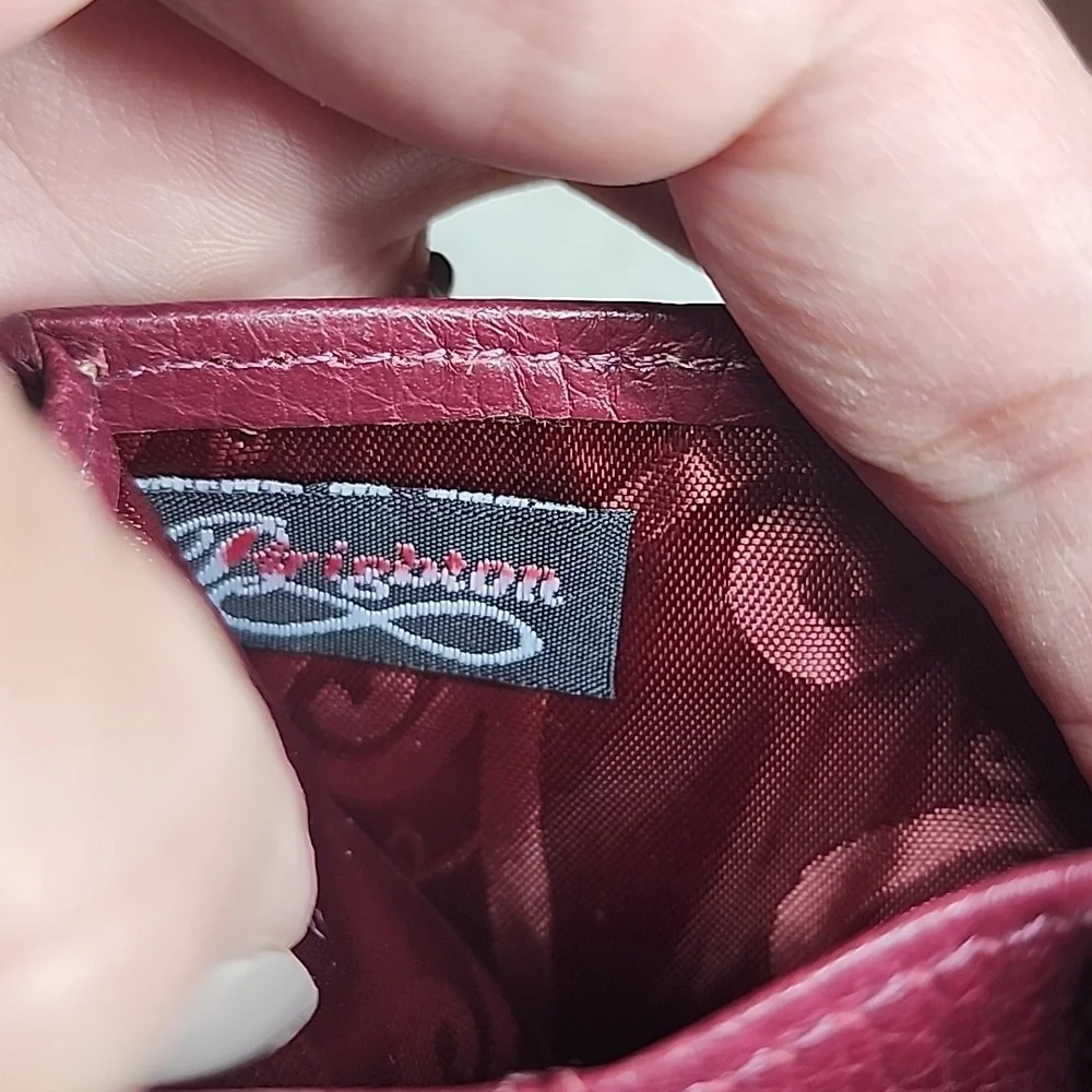 Brighton Vintage Pebble Leather Fold Wallet - Picture 8 of 10